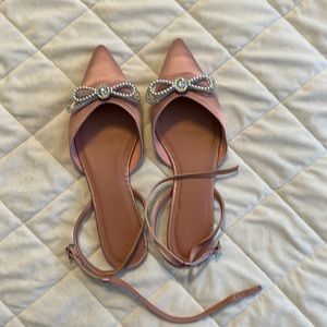 ASOS blush pink flats. Worn once.
